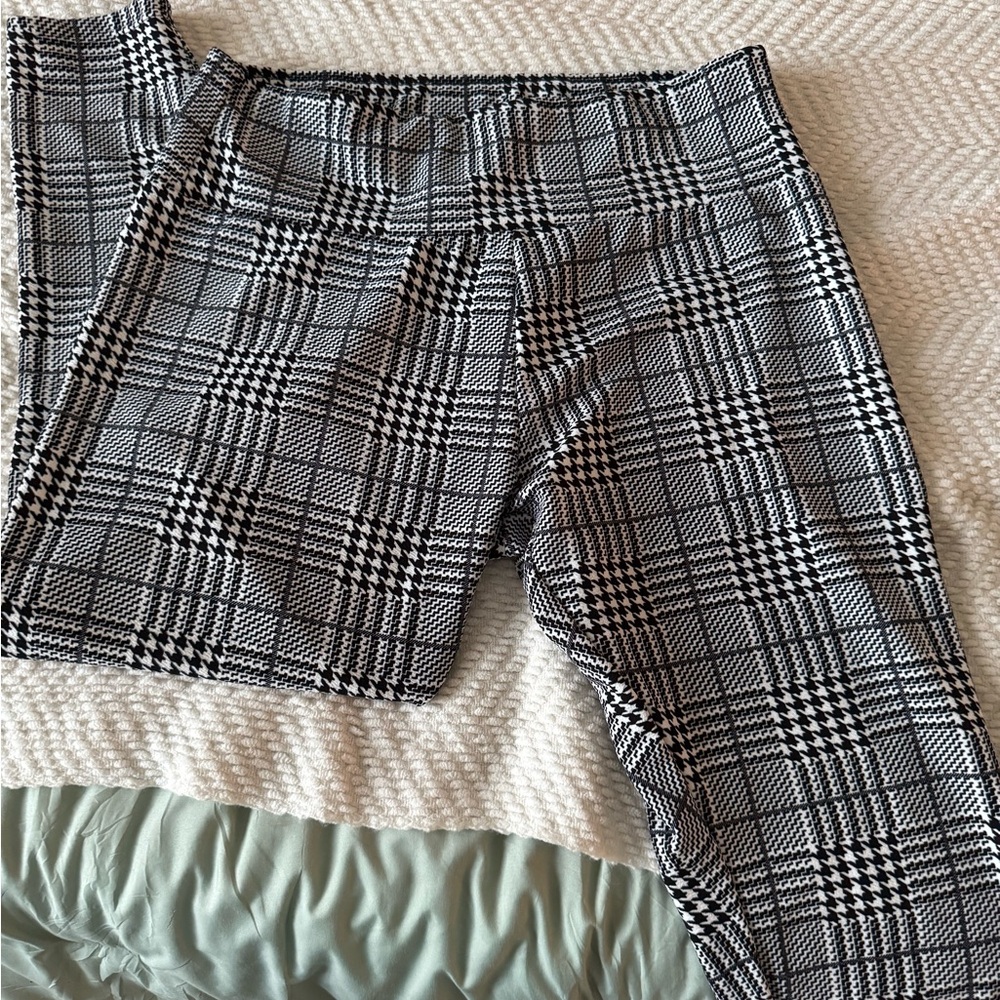 Black and White Plaid Pants